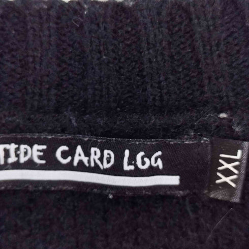 TIDE CARD LGG フリンジデザイン クルーネックセーター メンズ XXL