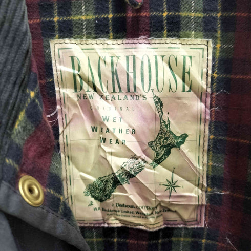 バブアー Barbour BACKHOUSE Stockmans Coat ストックマンズ コート 裏地チェック ワックスコットンオイルドジャケット メンズ