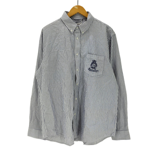 ゲスジーンズ GUESS JEANS Ls Bd Reg Pocket Shirt 長袖シャツ ボタンダウン ストライプ シャツ メンズ import:XL