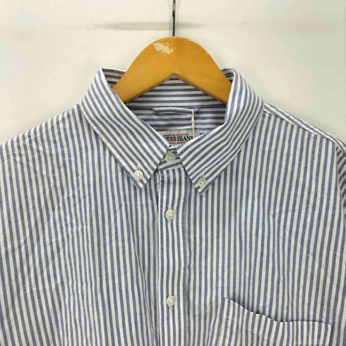 ゲスジーンズ GUESS JEANS Ls Bd Reg Pocket Shirt 長袖シャツ ボタンダウン ストライプ シャツ メンズ import:XL