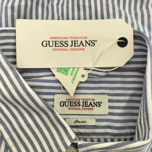 ゲスジーンズ GUESS JEANS Ls Bd Reg Pocket Shirt 長袖シャツ ボタンダウン ストライプ シャツ メンズ import:XL
