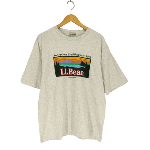 エルエルビーン L.L.Bean An Outdoor Tradition Since 1912 フロントプリント S/S Tシャツ メンズ import:M