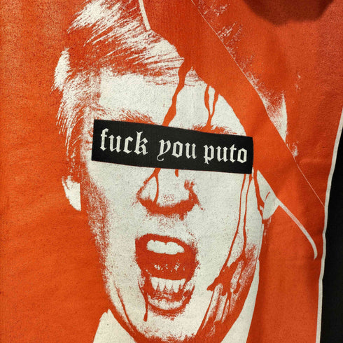 MAKE AMERICA HATE AGAIN グラインドコア デスメタル アートワーク プリント ジップアップ パーカー メンズ import:L