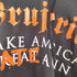 MAKE AMERICA HATE AGAIN グラインドコア デスメタル アートワーク プリント ジップアップ パーカー メンズ import:L