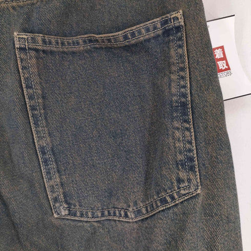ザラ ZARA ウォッシュ加工 ワイドデニムパンツ メンズ 38