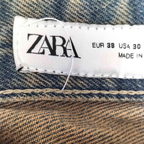 ザラ ZARA ウォッシュ加工 ワイドデニムパンツ メンズ 38