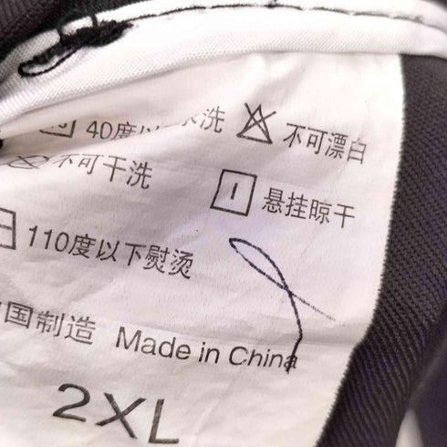 サイドレース 2タック ワイドスラックスパンツ メンズ 2XL