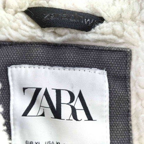 ザラ ZARA デニムボアジャケット メンズ XL