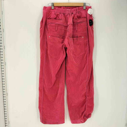 PLATEAU STUDIO 23AW ダブル ベルトループ レイヤード ベロア ベルテッド ワイド パンツ メンズ L