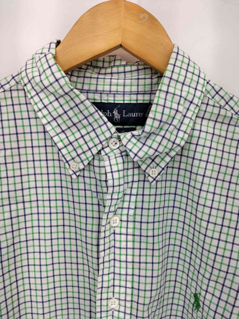 ラルフローレン RALPH LAUREN L/S チェック柄ボタンダウンシャツ メンズ import:L