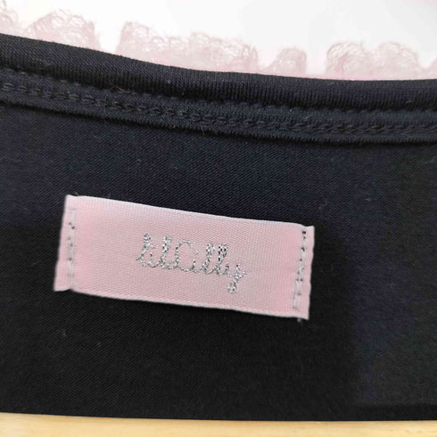 リルリリー lilLilly 25AW レースリンガーTシャツ レディース FREE