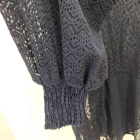 ニコアンド niko and... スタンドレース パッチワーク シャツ レディース JPN:L