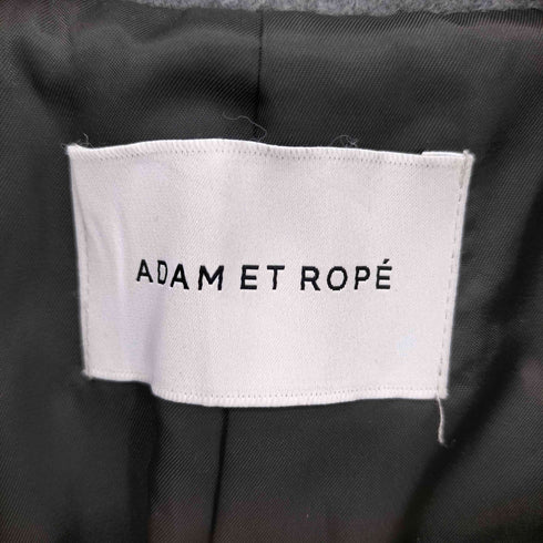 アダムエロペ Adam et Rope ウールメルトン ビッグラペル コート レディース F
