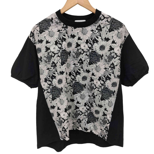 ソソット sosotto 前身頃花柄プリント Tシャツ レディース