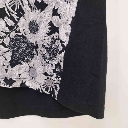 ソソット sosotto 前身頃花柄プリント Tシャツ レディース