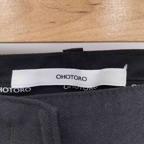オオトロ OHOTORO 1タック ワイドシルエット スラックス レディース