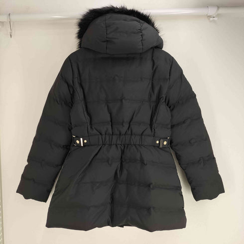 ザラ ZARA ファーフード ショート ダウンコート レディース import:L