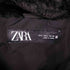 ザラ ZARA ファーフード ショート ダウンコート レディース import:L