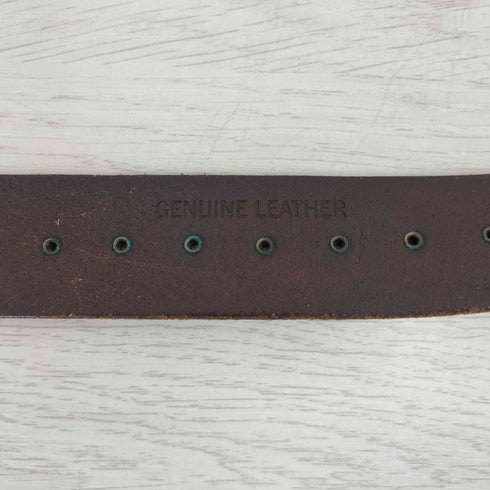 SOLID BRASS GENUINE LEATHER スタッツ バックルベルト レディース