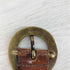 SOLID BRASS GENUINE LEATHER スタッツ バックルベルト レディース