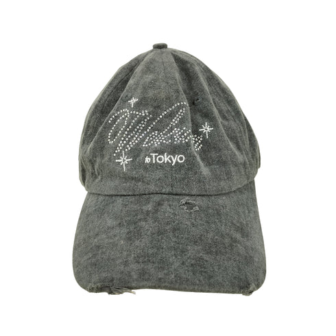 The Foureyed x FANCY HIM CB WELLCOME TOKYO DAMAGE CAP スワロ 装飾 ウオッシュド加工 キャップ メンズ