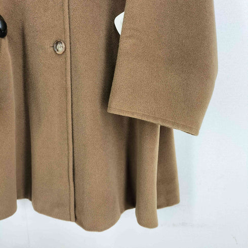 マックスマーラ MAX MARA イタリア製 銀タグ ウール ステンカラーコート レディース JPN:38