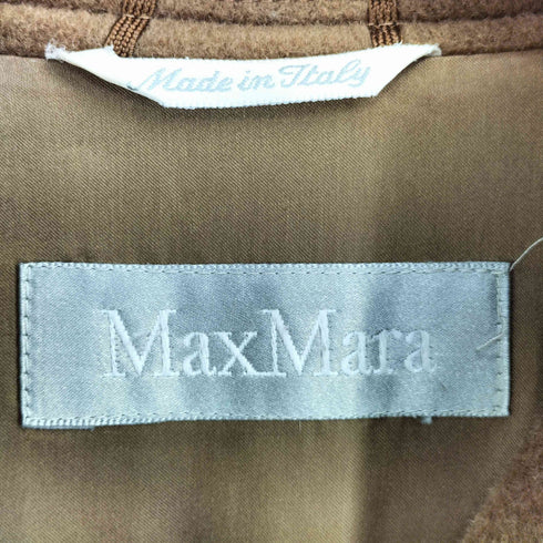 マックスマーラ MAX MARA イタリア製 銀タグ ウール ステンカラーコート レディース JPN:38