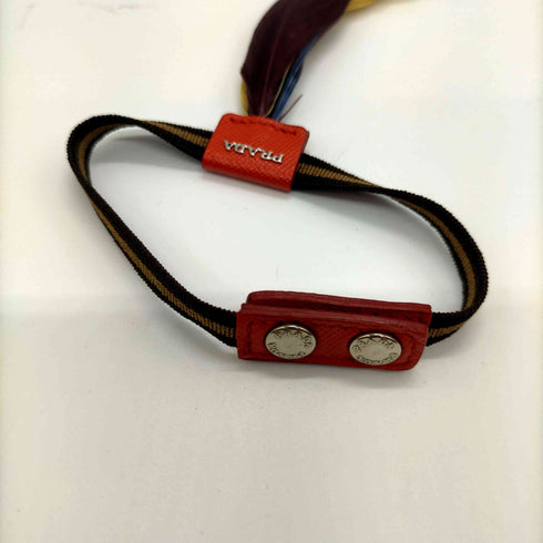 プラダ PRADA イタリア製 フェザー ブレスレット ゴムベルト レディース