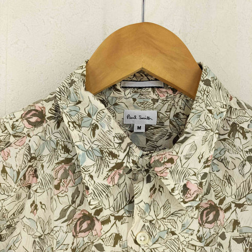 ポールスミス Paul Smith ボタニカル花柄 レギュラーカラーシャツ メンズ import:M
