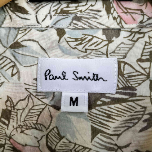 ポールスミス Paul Smith ボタニカル花柄 レギュラーカラーシャツ メンズ import:M