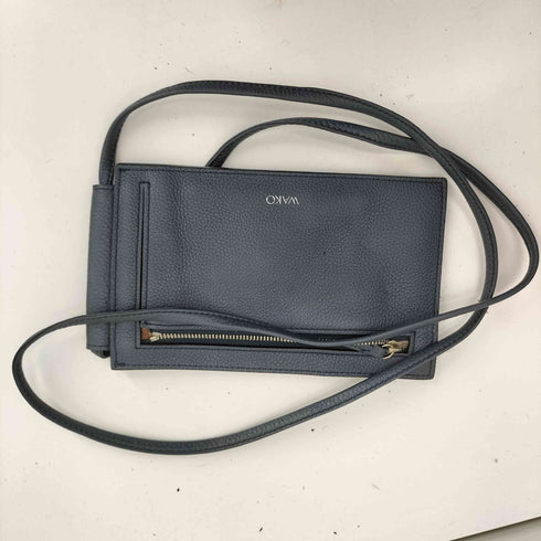 WAKO ginza tokyo シボ革 レザー サコッシュ ショルダーバッグ レディース