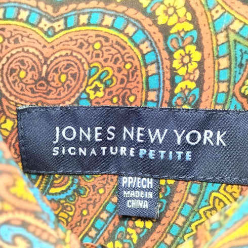 ジョーンズニューヨーク JONES NEW YORK ペイズリー柄シャツ レディース