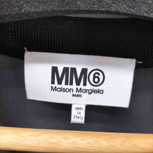 エムエムシックスメゾンマルジェラ MM6 Maison Margiela シアー リボン ギャザー ワンピース レディース EUR:42
