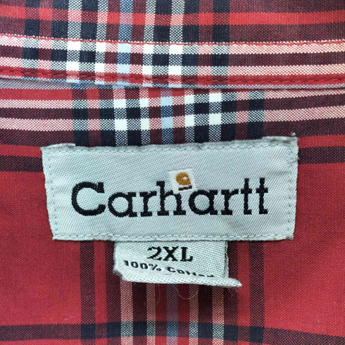 カーハート Carhartt チェック柄BDシャツ メンズ 2XL