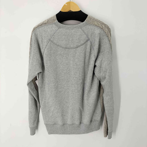 アンドレアポンピリオ ANDREA POMPILIO MADE IN ITALY OONARK スウェット切替 ケーブル編み クルーネックニット メンズ JPN:46