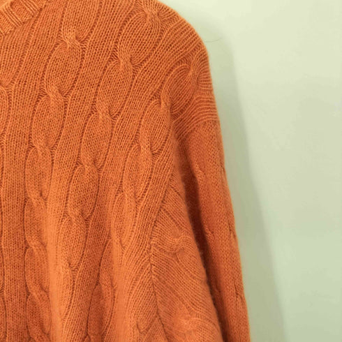 ポロバイラルフローレン Polo by RALPH LAUREN ウール100 ポニー刺繍 ケーブルニットセーター メンズ JPN:L