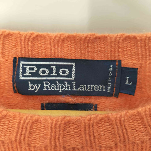 ポロバイラルフローレン Polo by RALPH LAUREN ウール100 ポニー刺繍 ケーブルニットセーター メンズ JPN:L