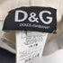 ディーアンドジードルチェアンドガッバーナ D&G DOLCE&GABBANA イタリア製 ロゴプレート バイカラー テープ レザー バケット ハット レディース M