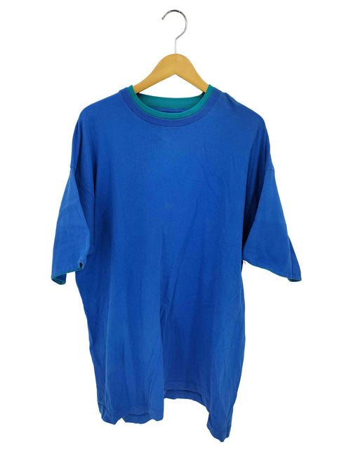 フルーツオブザルーム FRUIT OF THE LOOM 80s USA製 裾シングルステッチ レイヤードデザイン クルーネック 半袖Tシャツ カットソー メンズ XXL