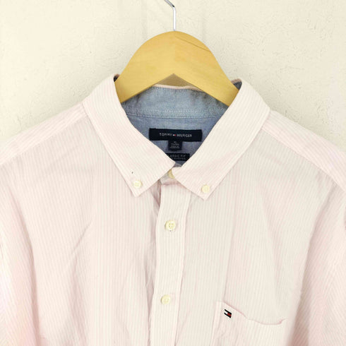 トミーヒルフィガー TOMMY HILFIGER ストライプ BD レギュラーカラー 長袖シャツ メンズ XL