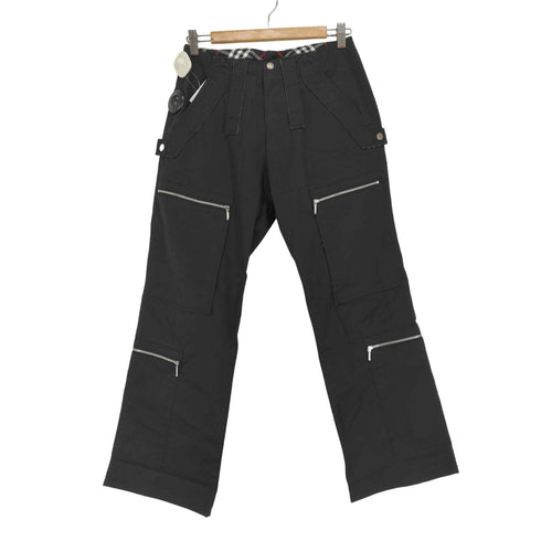 バーバリーブラックレーベル BURBERRY BLACK LABEL Gimmick Design Wide Straight Pants メンズ 73