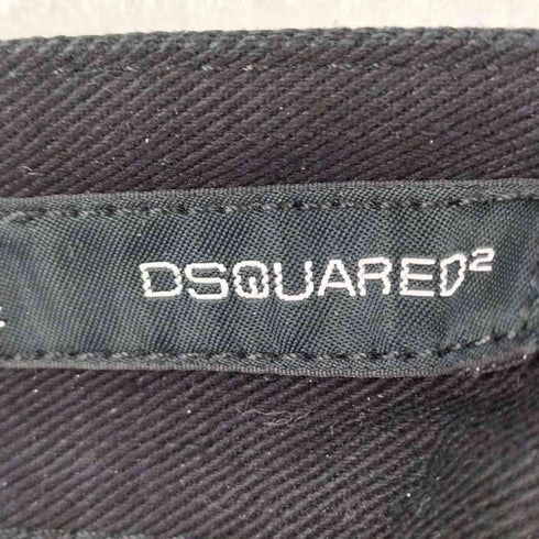 ディースクエアード DSQUARED2 ボタンフライ スキニーブラックパンツ メンズ JPN:44