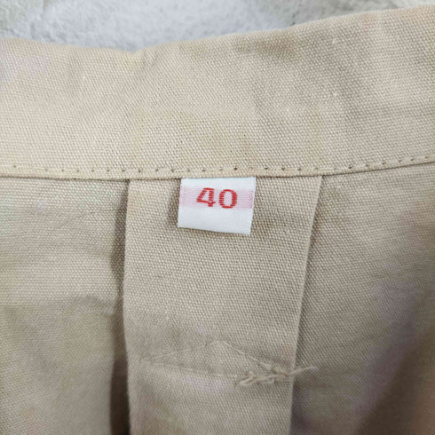 ユーロ マチ付き グランパシャツ メンズ 40