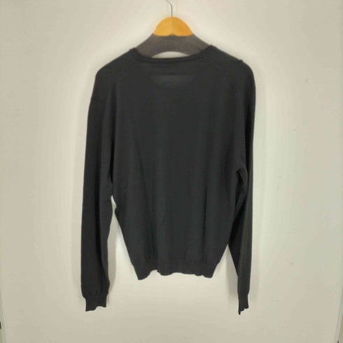 ラルフローレン RALPH LAUREN Purple Label イタリア製 シルク混 vネックニット メンズ import:L