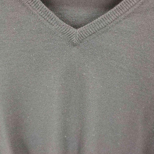 ラルフローレン RALPH LAUREN Purple Label イタリア製 シルク混 vネックニット メンズ import:L