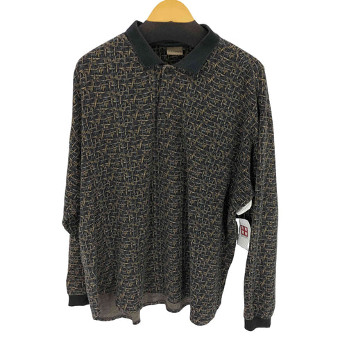 アクシスト AXIST 90S 総柄L/S ポロシャツ メンズ JPN:XL