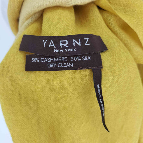 YARNZ カシミア シルク フリンジ グラデーション 大判ストール レディース