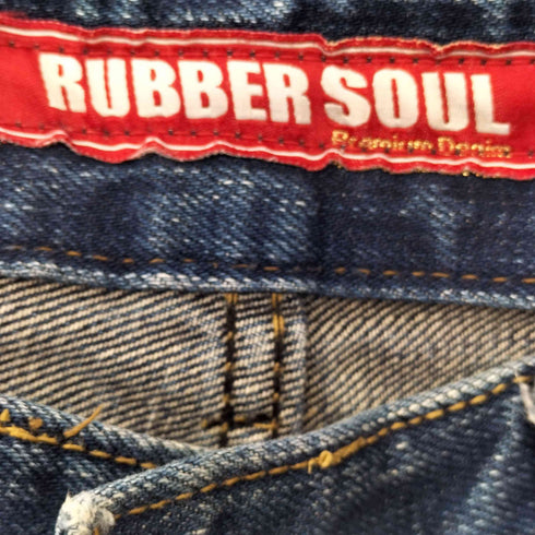 RUBBER SOUL ウォッシュ加工 ストレートデニムパンツ メンズ 32
