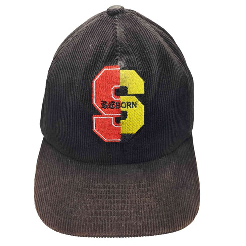 スワッガー SWAGGER REBORN ロゴ刺繍 コーデュロイ 6パネル キャップ メンズ