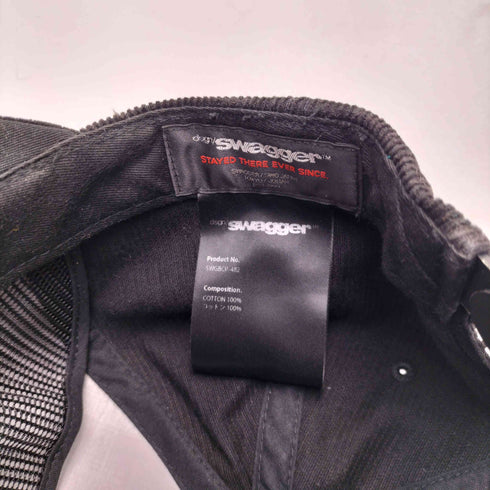 スワッガー SWAGGER REBORN ロゴ刺繍 コーデュロイ 6パネル キャップ メンズ